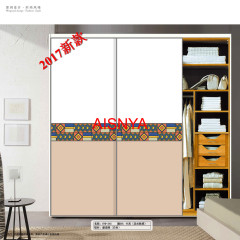 colorful pattern designs on wood panel home decorative material colthes wardrobe