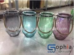 hot selling glass jars with handle