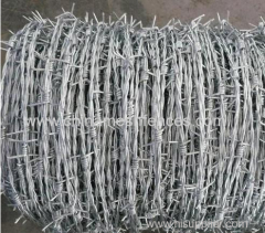 Hot Dipped Galvanized barbed wire price per roll barbed wire fence design