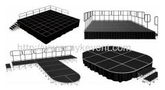 4ftx4ft portable event folding stage/anti-slip modular stage with skirt