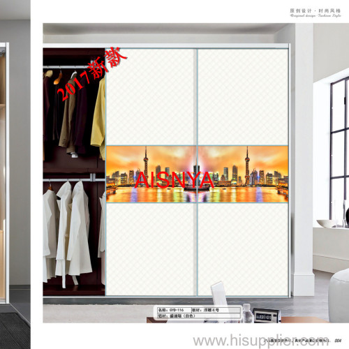 Home furnitures chest & wardrobe sliding door made by wooden plank OEM & ODM