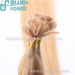 Flat Tip Human Hair Extension Virgin Peruvian Hair Pre Bonded Hair Extensions