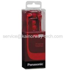 Panasonic RP-HJE140 L-Shaped In-Ear Wired Stereo Earbud Headphones Red For iPod MP3 Player