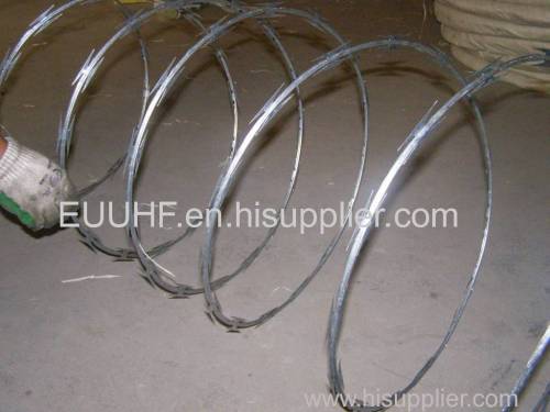 Low Price Sharp Hot Dipped Galvanized Razor Barbed Wire/ Double Concertina Razor Wire Coils