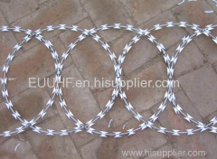 High security spiral Concertina Razor Barbed Blade Wire coil/Hot Dipped Galvanized Barbed Wire