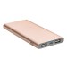 Cheap 7500mAh Li polymer metal slim power bank charger with dual USB outputs