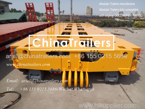 9 M Spacer with 10 Axle 400 Ton Goldhofer Modular Trailer Ordered by USA