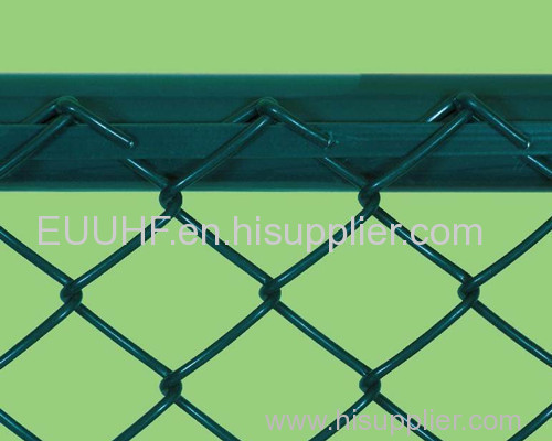 PVC coated chain link fence