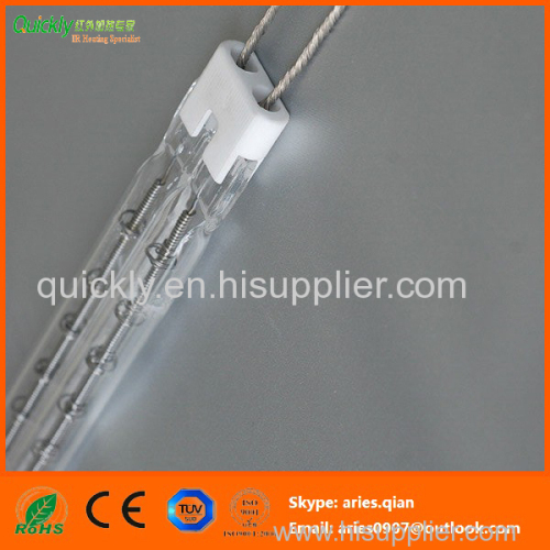 Double quartz tube infrared lamp