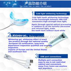 BEAUTIFUL Cold light tooth whitening kit 30 min every day whitening your teeth Professional Tooth Whitener quick easy