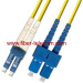 LC-SC Single Mode Duplex Fiber Optic Patch Cord