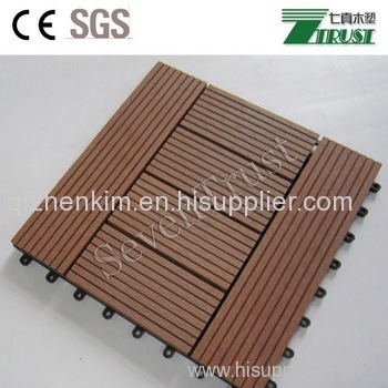 WPC DIY board decking tile wood plastic composite decking tile engineered wood flooring easy install low price