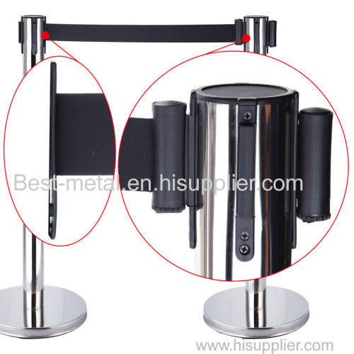 retractable belt barrier stand and stanchion pole