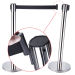 retractable belt barrier stand and stanchion pole