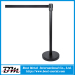 Black powder coating crowd control barrier