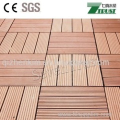 WPC waterproof DIY tiles/Quick and easy decking/Plug-and-play WPC solar decking tile