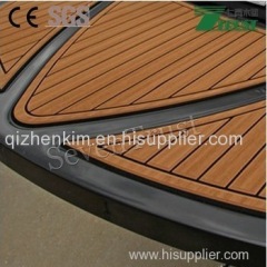 190*5mm synthetic teak boat decking material and PVC soft deck flooring for boat/yacht/ship