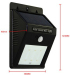 6LED 800mAh Motion Sensor Waterproof Solar Wall Lights