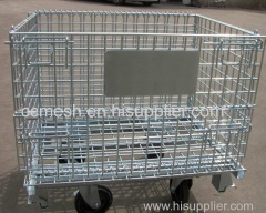 Foldable Wire Mesh container/