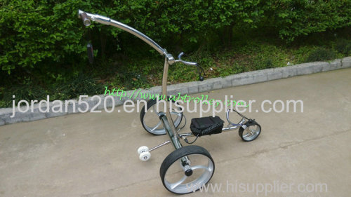 Noble stainless steel remote golf trolley 007R