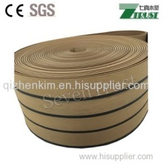 China made Synthetic teak wood for boat/yacht floor and interior/exterior marine floor