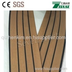 China made Synthetic teak wood for boat/yacht floor and interior/exterior marine floor