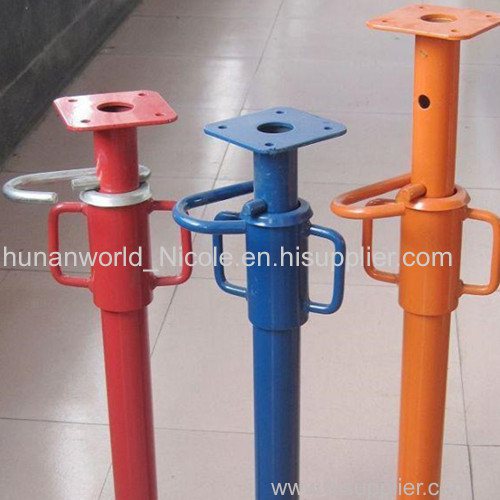 adjustable steel prop scaffolding shoring prop and scaffolding prop jack and adjustable telescopic prop