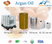 100% Bio certified Organic Argan oil in glass bottle with dropper 