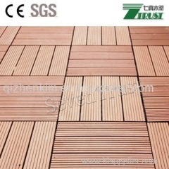 WPC DIY Decking Tile for balcony patio terrace easy install