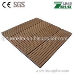 Eco-friendly Anti-slip DIY WPC decking tiles colour