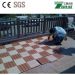 Waterproof outdoor WPC DIY tiles and easy install WPC interlocking deck tiles (30cmx30cm)
