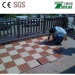 Heat-resistant outdoor WPC DIY tiles and easy install WPC interlocking deck tiles (30cmx30cm)