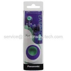 Panasonic Canal Bud RP-HV41-V EarDrops Earphones Comfort-Fit Stereo Headphones RPHV41 Violet Blue