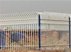 High security PVC-coated galvanized zinc tubular steel fence for sale