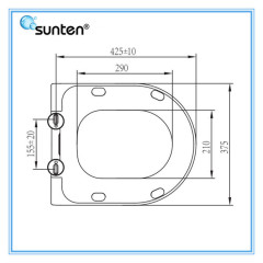 Xiamen Sanitary Quick Release Soft Close D Shape Toilet Seat