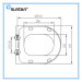 Xiamen Sanitary Quick Release Soft Close D Shape Toilet Seat