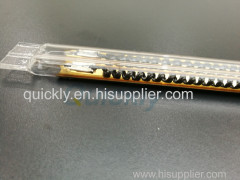 Fast response golden coating quartz heaters