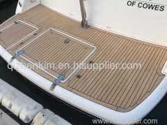 Synthetic teak PVC boat deck flooring black stripe 33kg/roll of Isiteek