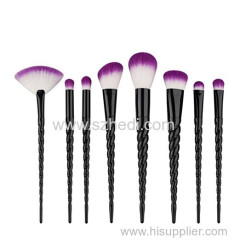 Newest private lable unicorn makeup brushes 8pcs unicorn brushes