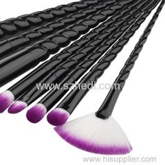 Newest private lable unicorn makeup brushes 8pcs unicorn brushes