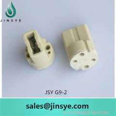 Factory price screw ceramic lamp socket g9 lampholder with wire