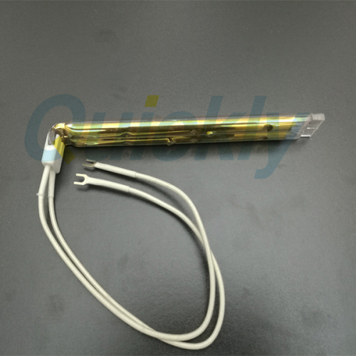 gold coating quartz shortwave heating tube lamps