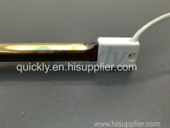 Quartz infrared emitter with gold reflector