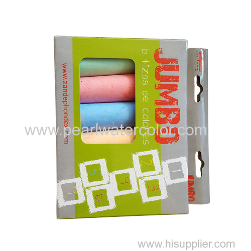 6pc Color School JUMBO Chalk