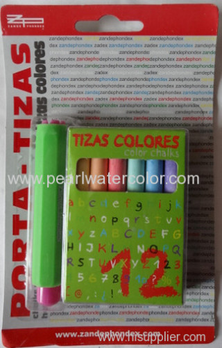 Colored Chalk with chalk holder