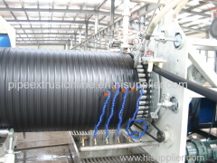 HDPE Hollowness Wall Spiral Pipe Extrusion Line