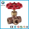 Bronze Three-Way Stop Valve