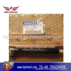 Komatsu 6743-11-3320 PC400-7 diesel engine injector