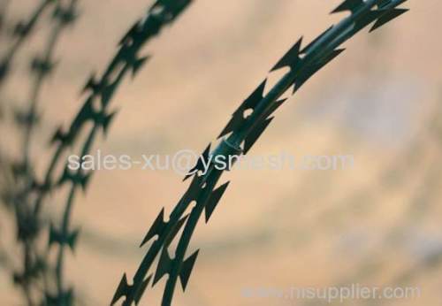 Razor barbed Wire barbed wire price per roll razor wire for sale