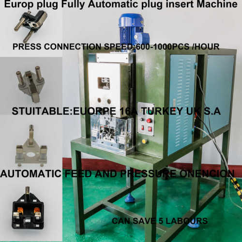 THREE PINS UL SAA IRAM CCC PLUG INSEET CRIMPING MACHINES